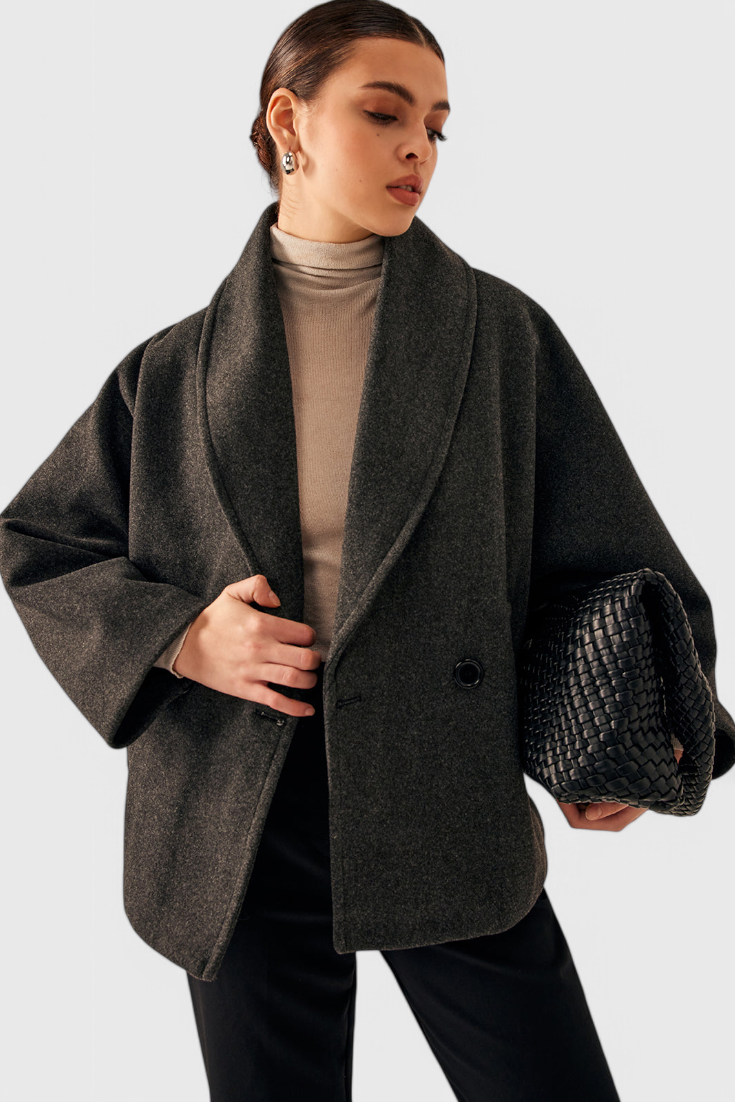Helena Abrigo de Tweed Oversized