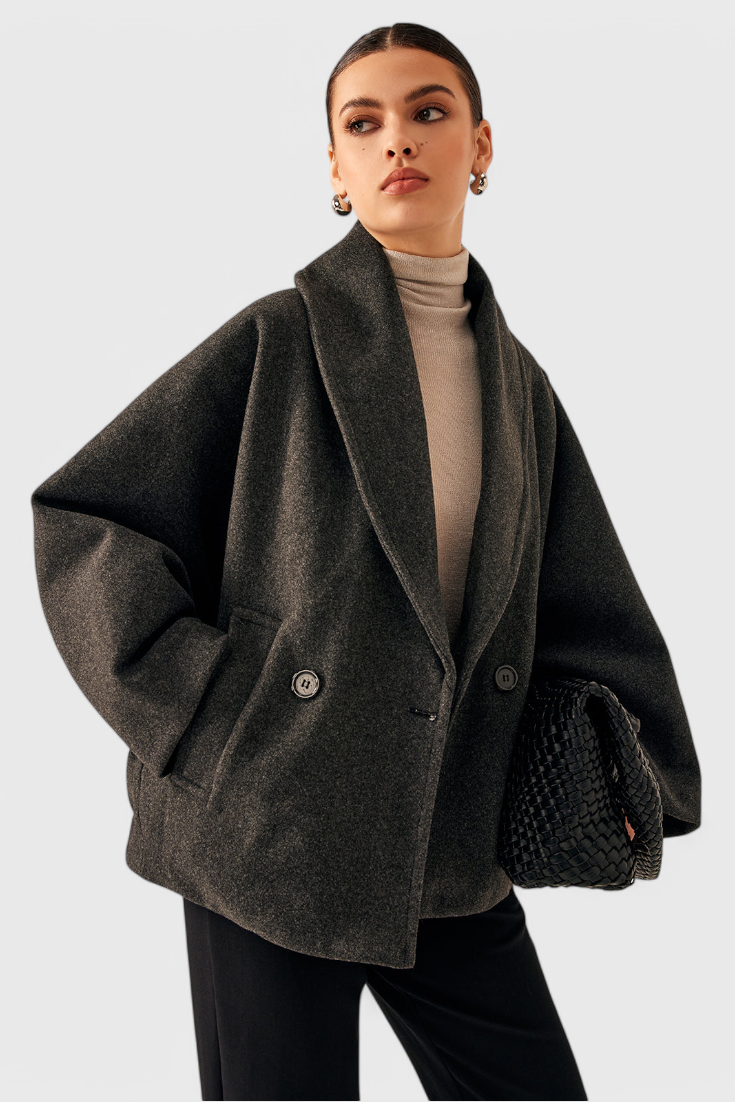 Helena Abrigo de Tweed Oversized