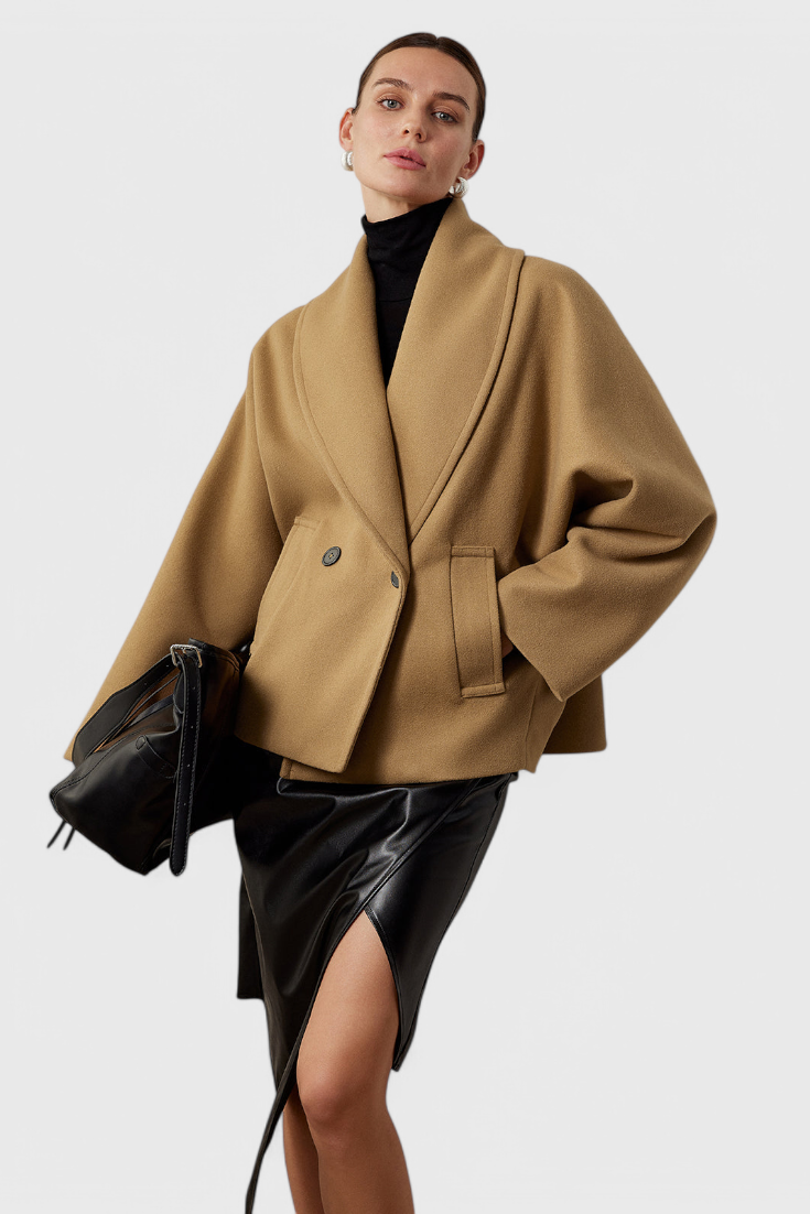 Helena Abrigo de Tweed Oversized