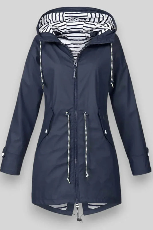 Chaqueta de Lluvia Impermeable Aria Estilosa para Uso Diario
