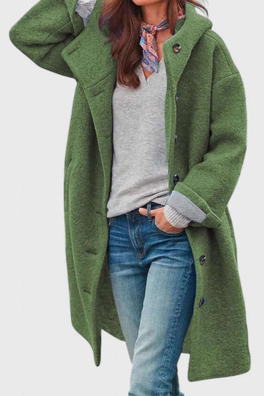 Penélope Abrigo de Invierno Elegante con Capucha
