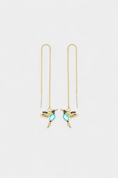 Mixed Zirconium Bird Earrings